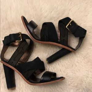 Cynthia Vincent gorgeous textured strappy heels